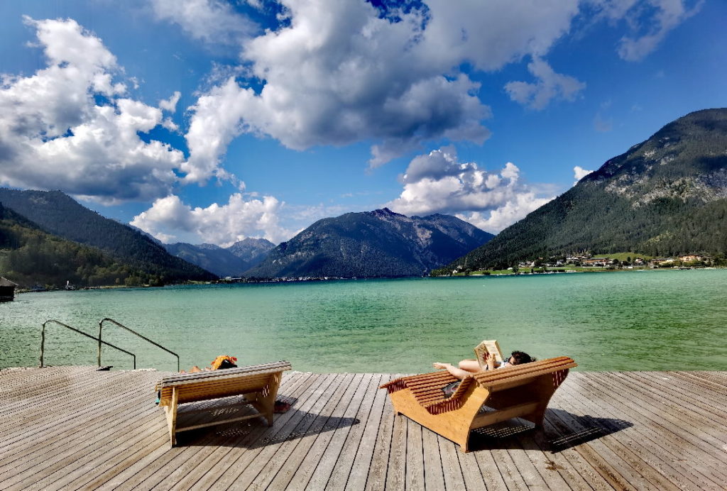 Der Blick über den Achensee ins Karwendel