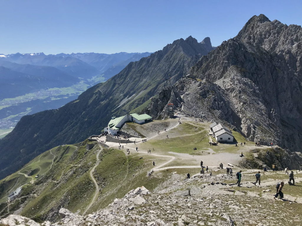 Auf der Nordkette oberhalb von Innsbruck - das Hafelekar